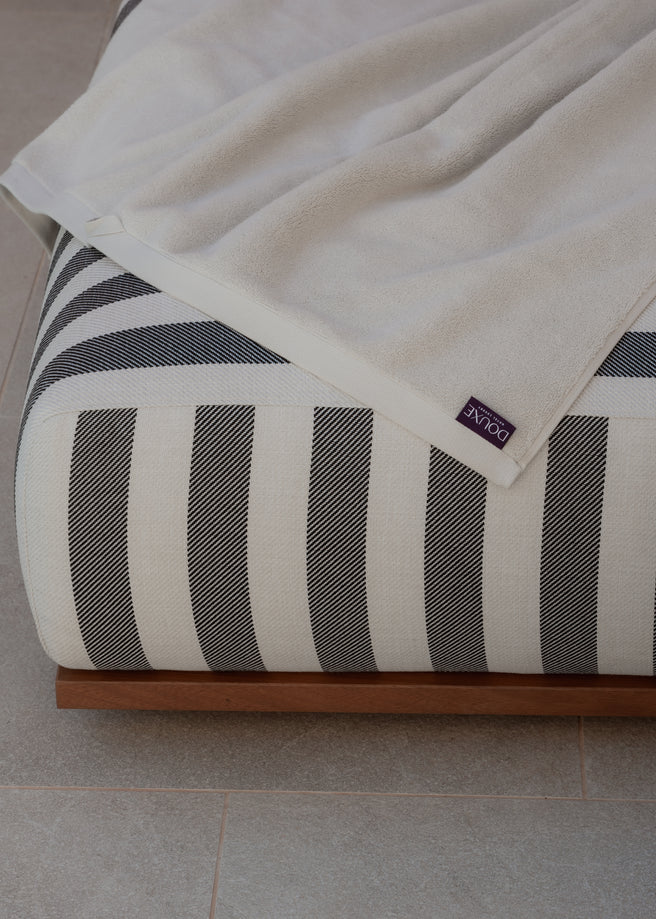Handdoek zero-twist katoen 100x180 cm | Zilvergrijs