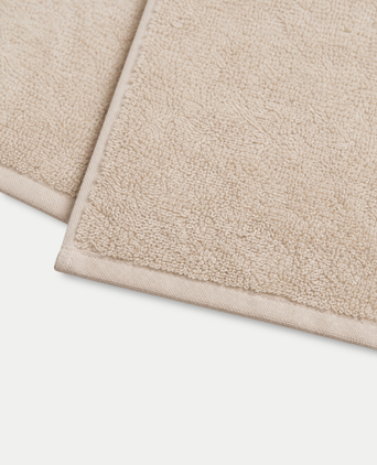 Gästehandtücher Zero-Twist-Baumwolle 30x30 cm (4 St.) | Latte