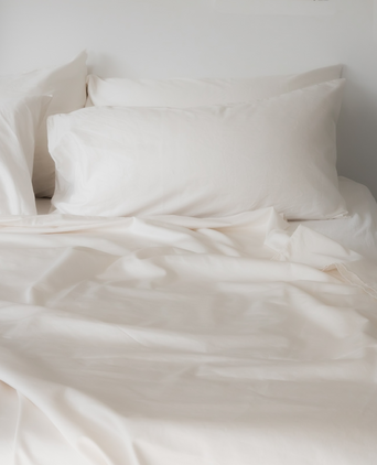 Bettwäsche Set Ägyptische Baumwolle 400TC Satin | Cream