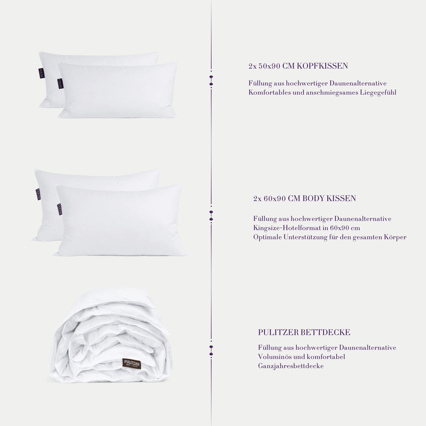 Daunen Alternative Comfort Suite Bettwäsche-set