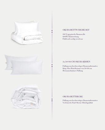 Okura Hotel Amsterdam Komplettes Bettwaren Set