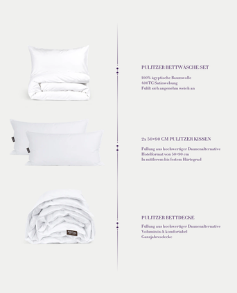 Pulitzer Hotel Amsterdam Komplettes Bettwaren Set