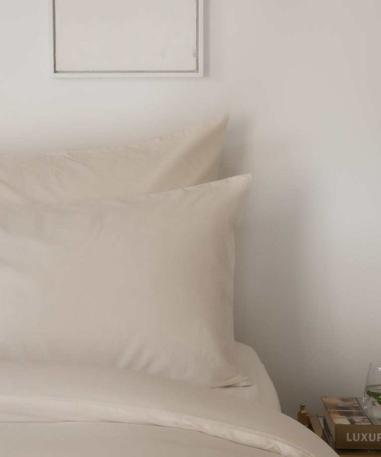 Kissenbezug Ägyptische Baumwolle Satin 400TC | Cream