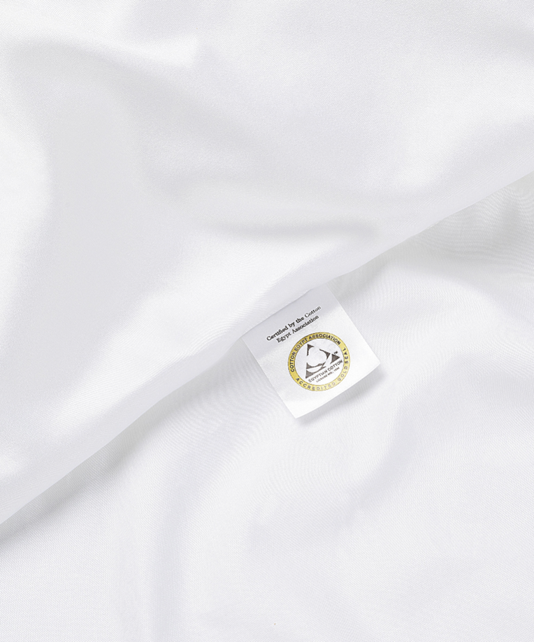 Okura Bettbezug Ägyptische Baumwolle 600TC Satin | Weiß | Outlet