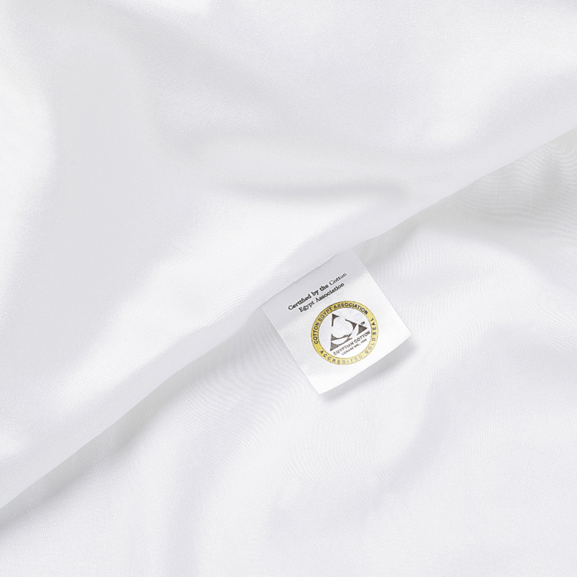 Okura Bettbezug Ägyptische Baumwolle 600TC Satin | Weiß | Outlet