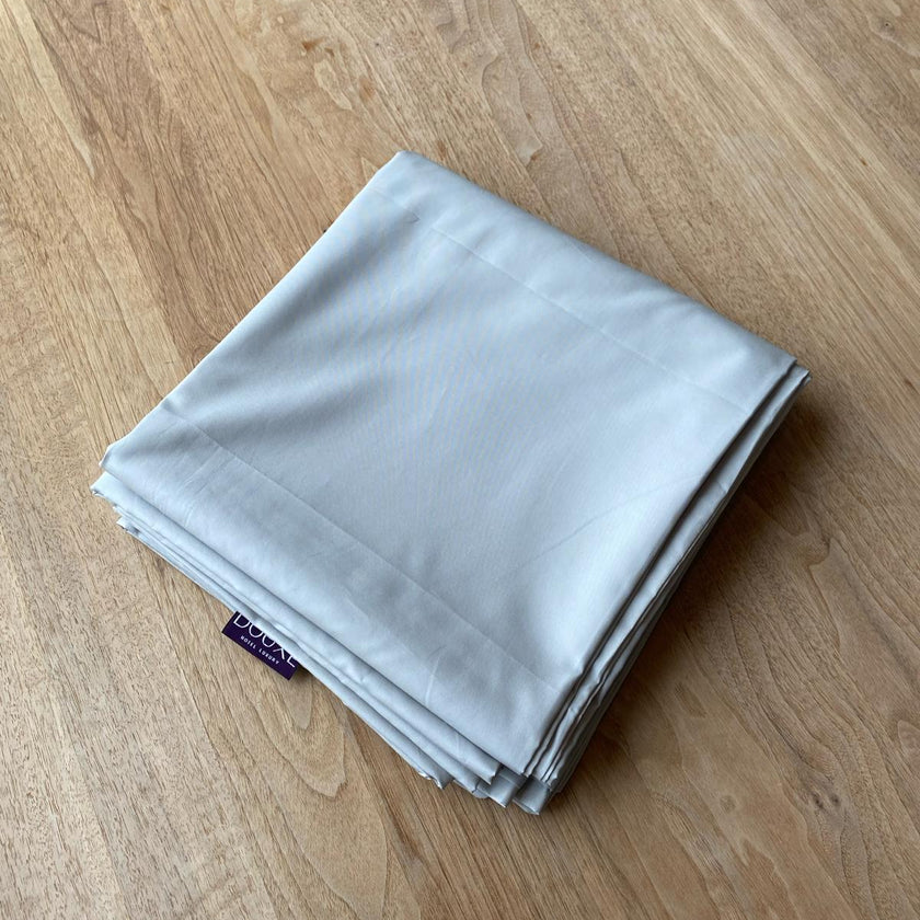 Bettbezug ägyptische Baumwolle Satin 400TC | Misty Blue | Outlet