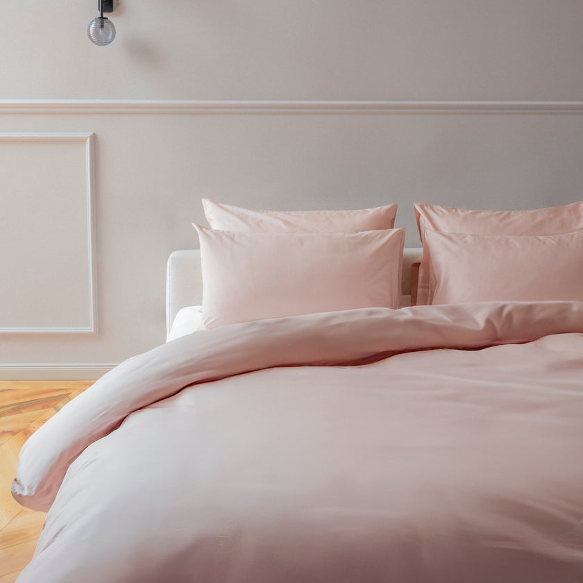 Bettwäsche Set Ägyptische Baumwolle 400TC Perkal | Blush Pink