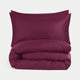 DOUXE Duvet Cover Set Egyptian Cotton Sateen 400TC | Burgundy | Limited Edition