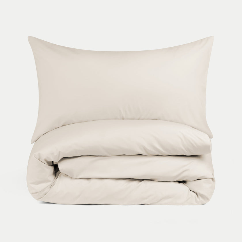 Kinder Bettwäsche Set Ägyptische Baumwolle Perkal 400TC Chalk White - Petit Hôtel