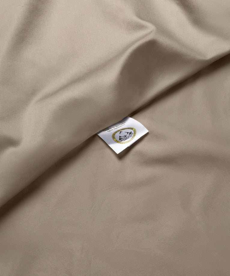 Bettbezug-Set & Spannbettlaken ägyptische Baumwolle Satin | Champagner