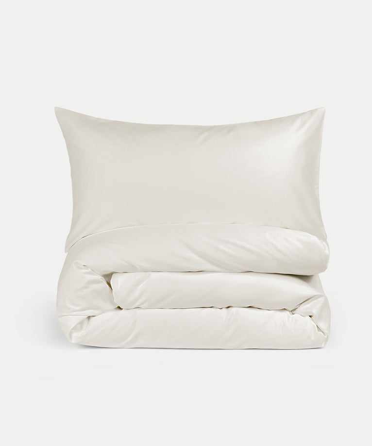 Bettbezug-Set ägyptische Baumwolle Satin 400TC | Cream