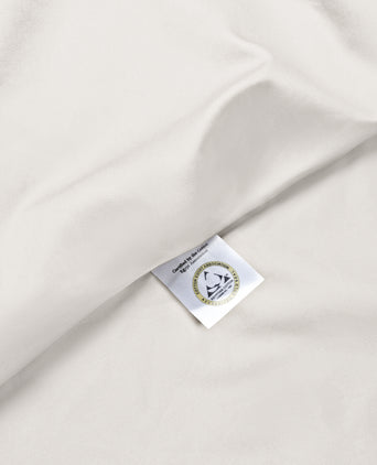 Bettwäsche Set + Spannbettlaken Satin | Cream