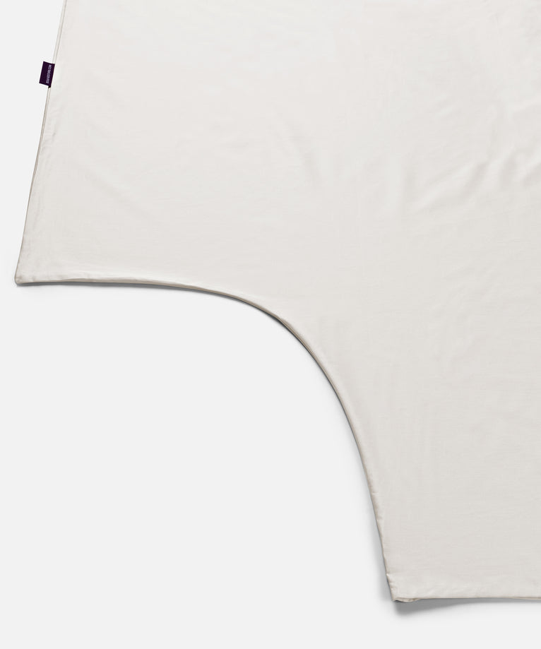 Bettwäsche-Set + Spannbettlaken aus ägyptischer Baumwolle Satin | Cream