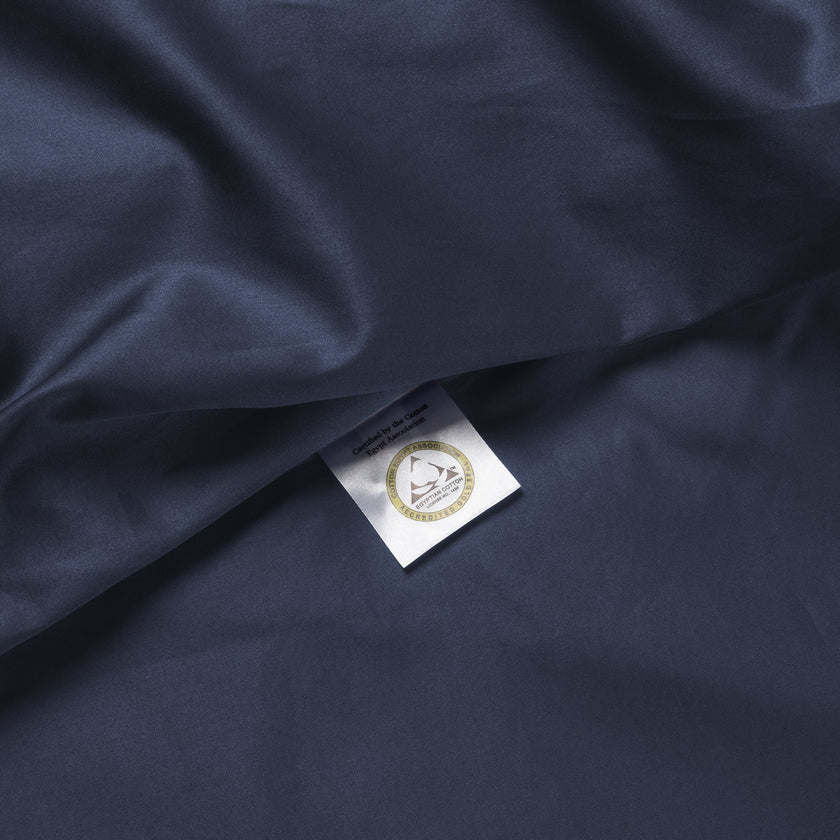 2er-Set Kissenbezüge Ägyptische Baumwolle Satin 400 TC | Harbour Blue