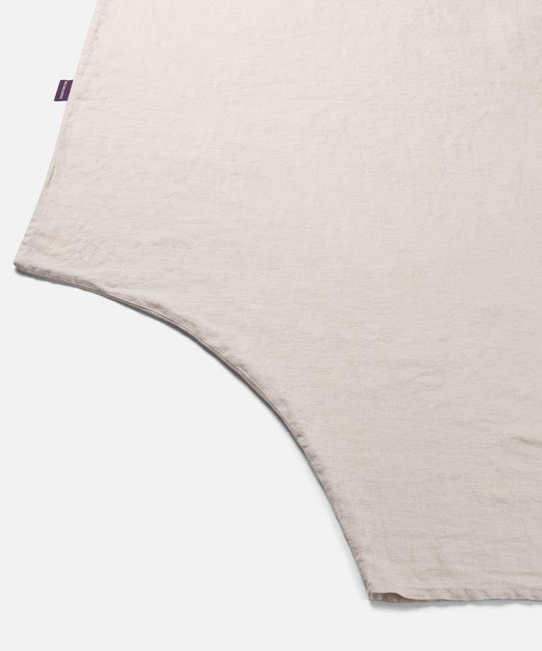 Bettwäsche Set & Spannbettlaken Gewaschenem Leinen | Oat