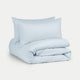 Bettwäsche Set Ägyptische Baumwolle 400TC Perkal | Pastellblau