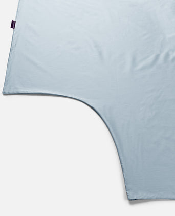 Bettwäsche Set & Spannbettlaken aus Satin | Pastellblau