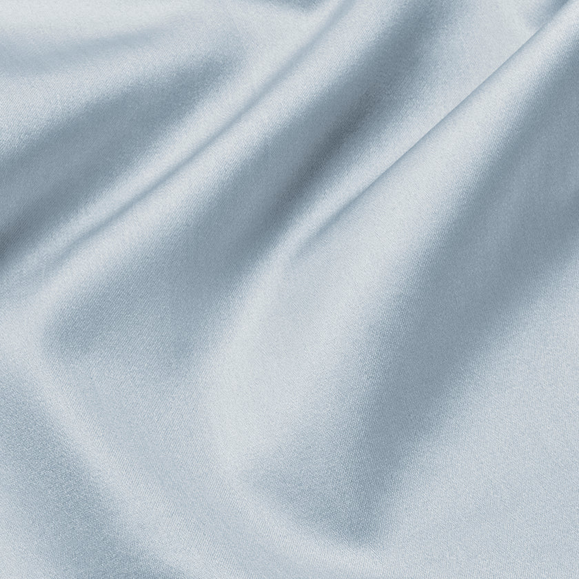 Bettwäsche Set & Spannbettlaken aus Satin | Pastellblau