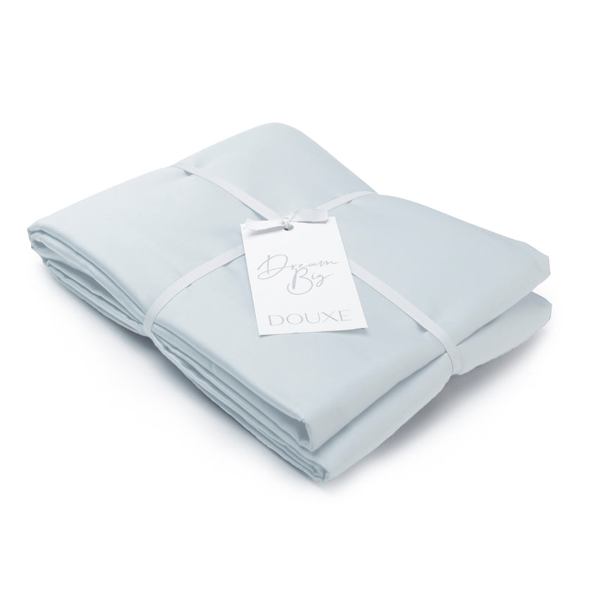 Dekbedovertrek Egyptisch katoen Satijn 400TC | Pastel Blue | Outlet