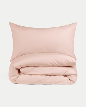 Bettwäsche Set & Spannbettlaken aus Perkal | Blush Pink