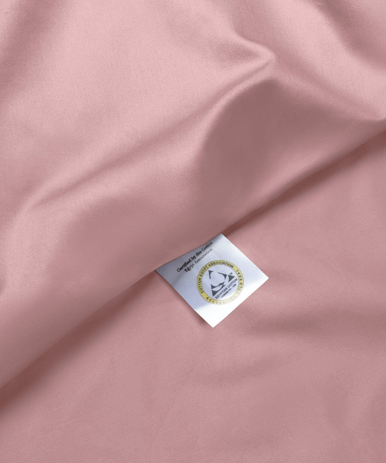 Kinder Bettwäsche Set Ägyptische Baumwolle Satin 400TC Blush Pink - Petit Hôtel