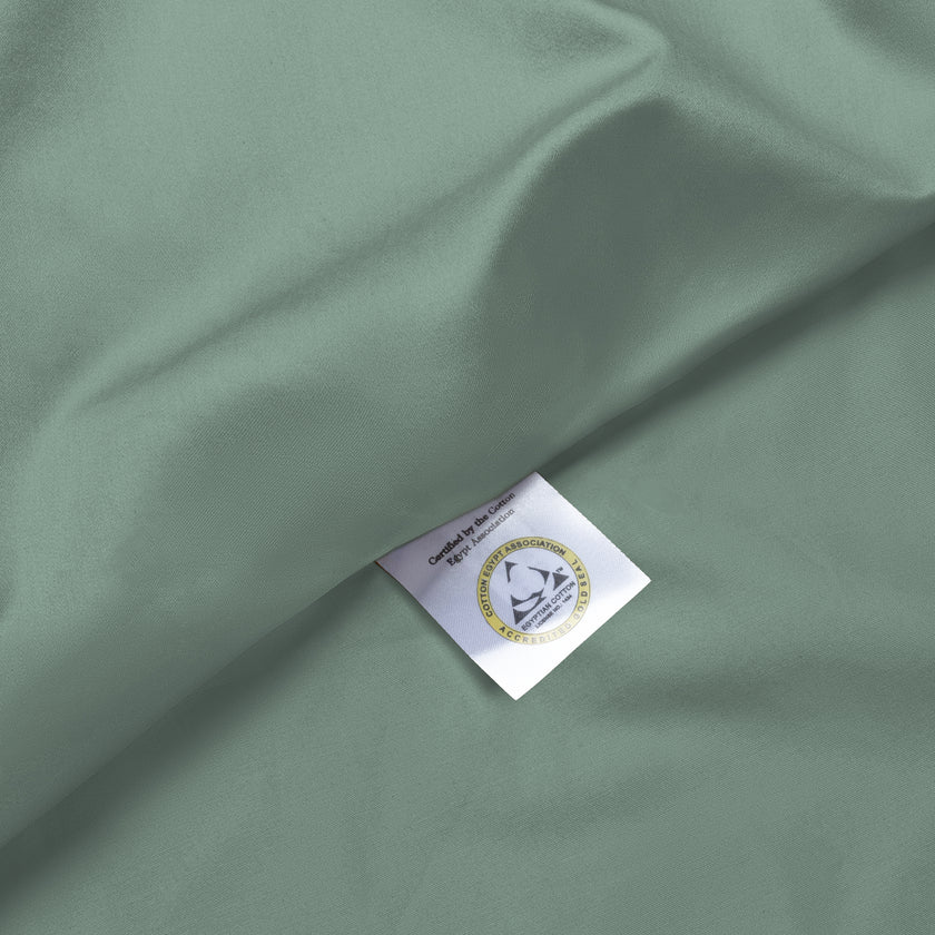 Bettwäsche Set Ägyptische Baumwolle 400TC Satin | Sage Green