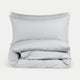 Kinder Bettwäsche Set Ägyptische Baumwolle Perkal 400TC Silver Grey - Petit Hôtel