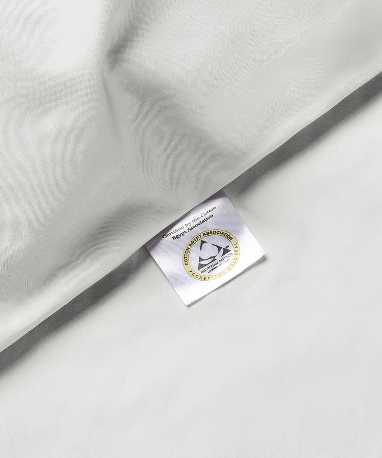 2er-Set Kissenbezüge Ägyptische Baumwolle Perkal 400 TC | Silbergrau