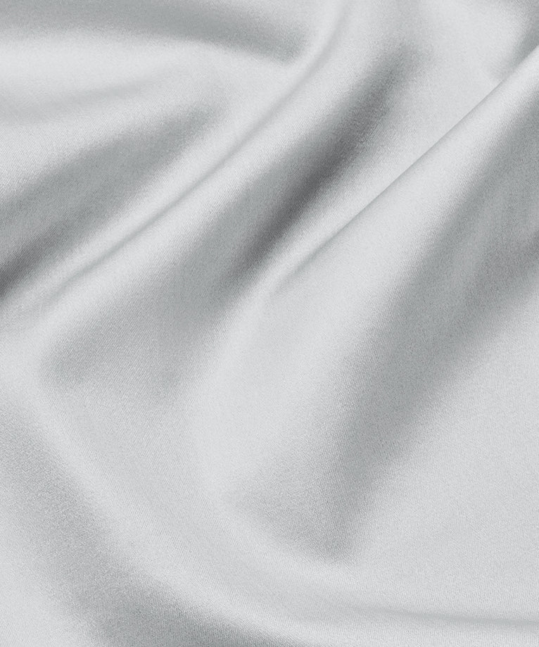 Bettbezug-Set ägyptische Baumwolle Satin 400TC | Silbergrau