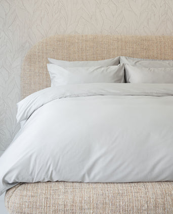 Bettwäsche Set Ägyptische Baumwolle 400TC Satin | Silbergrau
