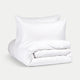 Pulitzer Bettbezug-Set ägyptische Baumwolle Satin 400TC | Weiß
