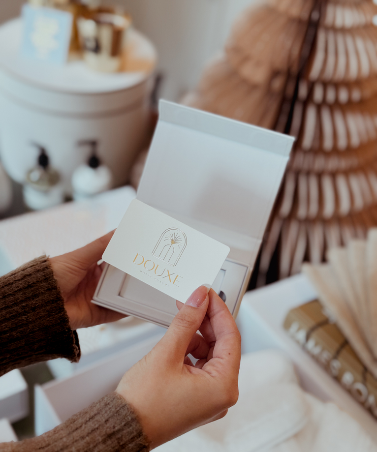 Geschenkkarte in Geschenkbox