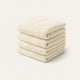 Gästehandtücher Zero-Twist-Baumwolle 30x30 cm (4 St.) | Cream