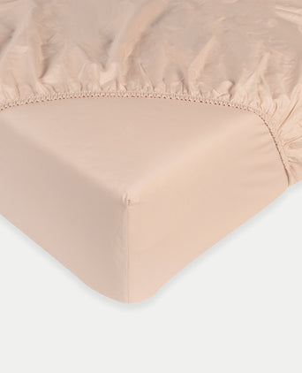 Kinder Spannbettlaken Ägyptische Baumwolle Perkal 400TC Blush Pink - Petit Hôtel