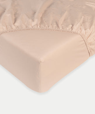 Spannbetttuch Ägyptische Baumwolle Perkal 400TC | Blush Pink