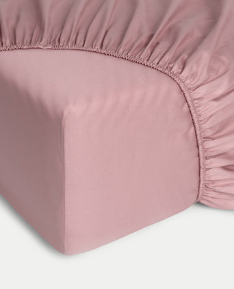Kinder Spannbettlaken Ägyptische Baumwolle Satin 400TC Blush Pink - Petit Hôtel