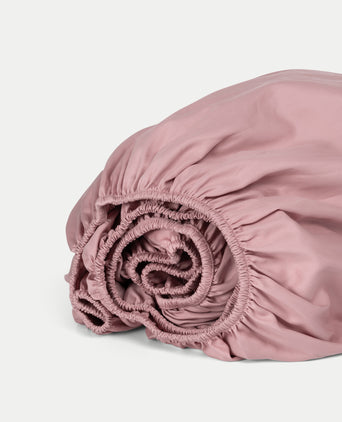 Spannbettlaken Ägyptische Baumwolle Satin 400TC | Blush Pink