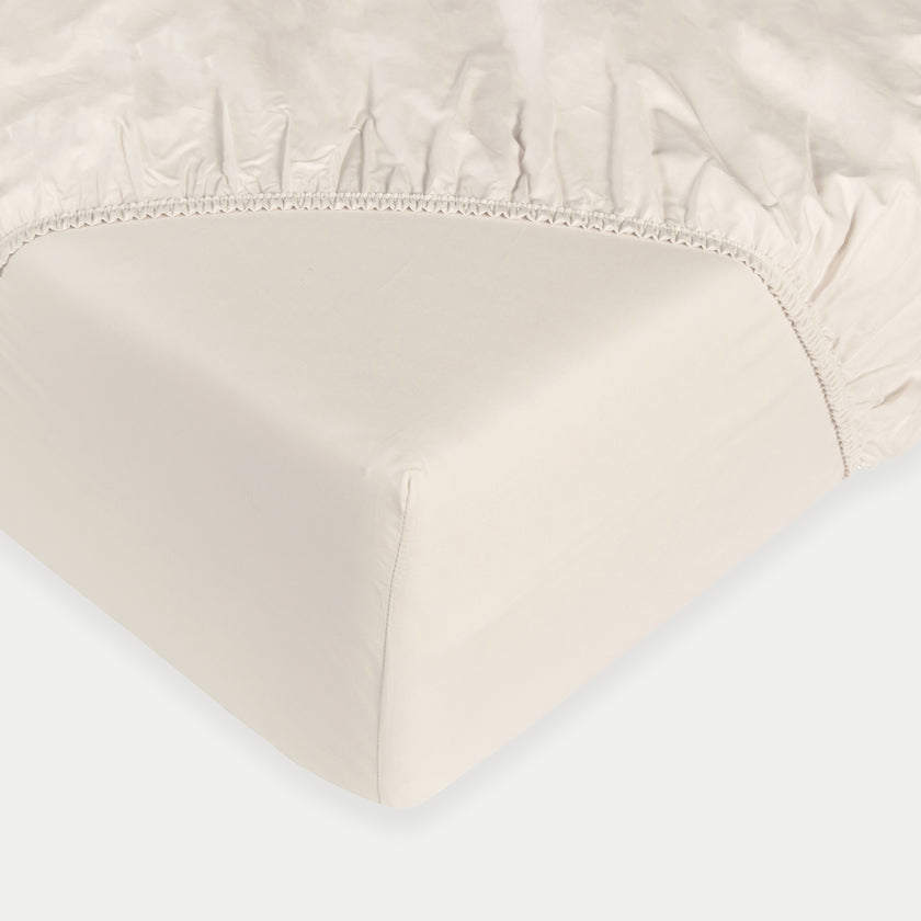 Spannbetttuch Ägyptische Baumwolle Satin 400TC | Cream