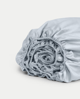 Spannbettlaken Ägyptische Baumwolle Satin 400TC | Pastellblau