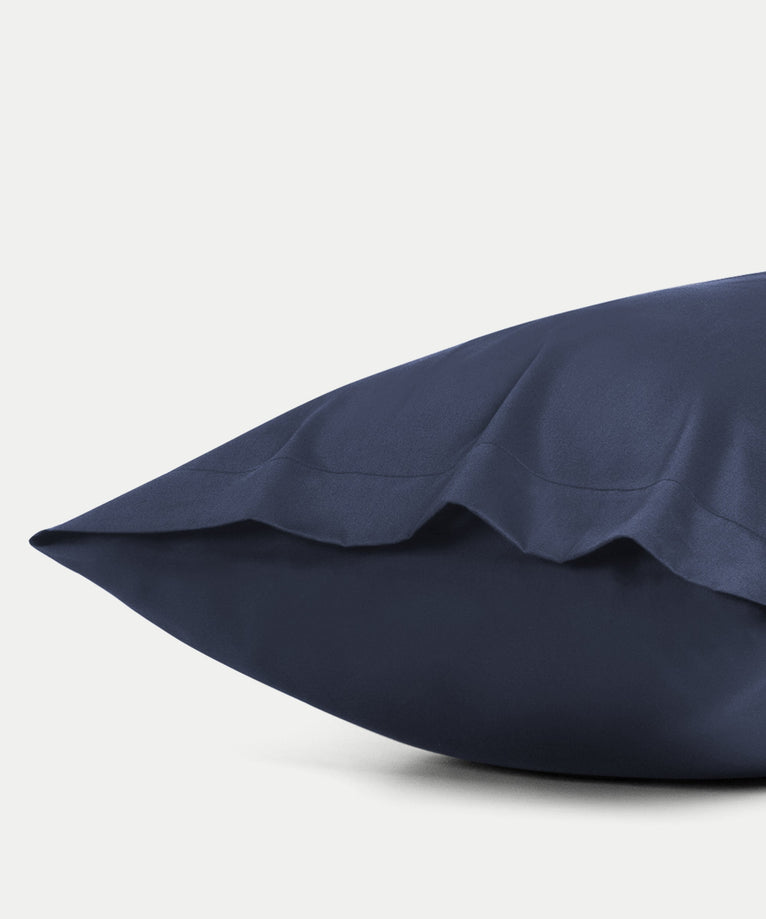 2er-Set Kissenbezüge Ägyptische Baumwolle Satin 400 TC | Harbour Blue