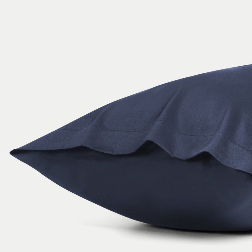 2er-Set Kissenbezüge Ägyptische Baumwolle Satin 400 TC | Harbour Blue