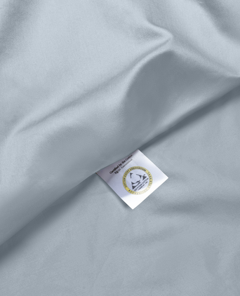 Kissenbezug Ägyptische Baumwolle Satin 400TC | Misty Blue