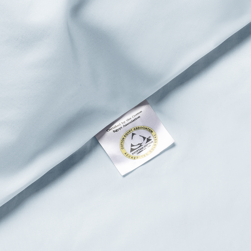 2er-Set Kissenbezüge Ägyptische Baumwolle Perkal 400 TC | Pastellblau