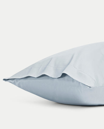 2er-Set Kissenbezüge Ägyptische Baumwolle Satin 400 TC | Pastellblau