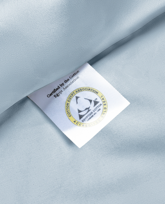 Kissenbezug Ägyptische Baumwolle Satin 400 TC | Pastellblau