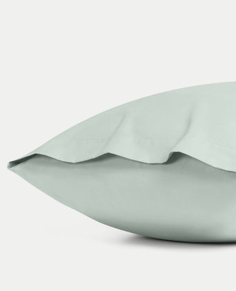 Kinder Kissenbezug Ägyptische Baumwolle Perkal 400TC Pastellgrün - Petit Hôtel