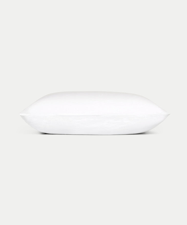 2er-Set Kissenbezüge Gewaschenes Leinen | Weiß