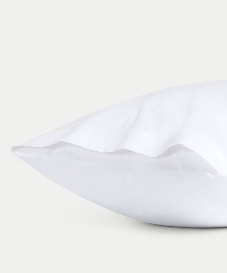 2er-Set Kissenbezüge Ägyptische Baumwolle Perkal 400 TC | Weiß