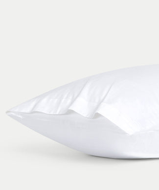 2er-Set Kissenbezüge Ägyptische Baumwolle Satin 400 TC | Weiß