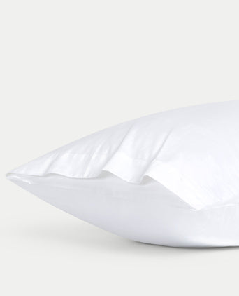 2er-Set Kissenbezüge Ägyptische Baumwolle Satin 400 TC | Weiß